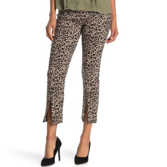 Nanette Lepore Leopard Print Skim Pants, Women's Size 14 * WOM255 - Picture 1 of 9
